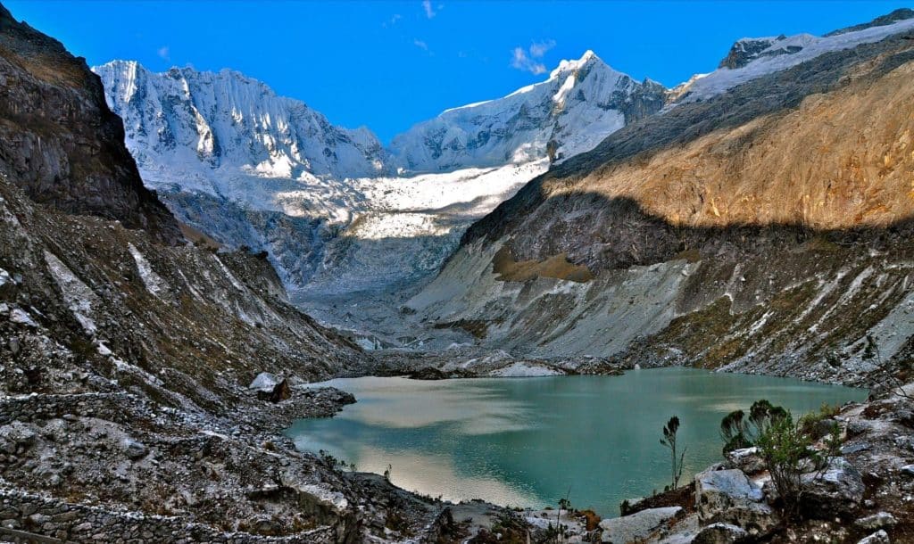 vista de la Laguna Llaca: qué ver en Huaraz