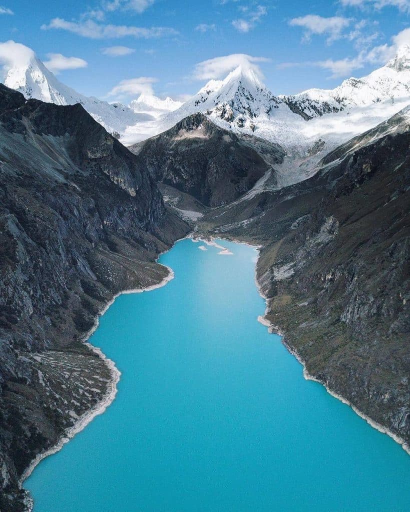 vista de la laguna parón