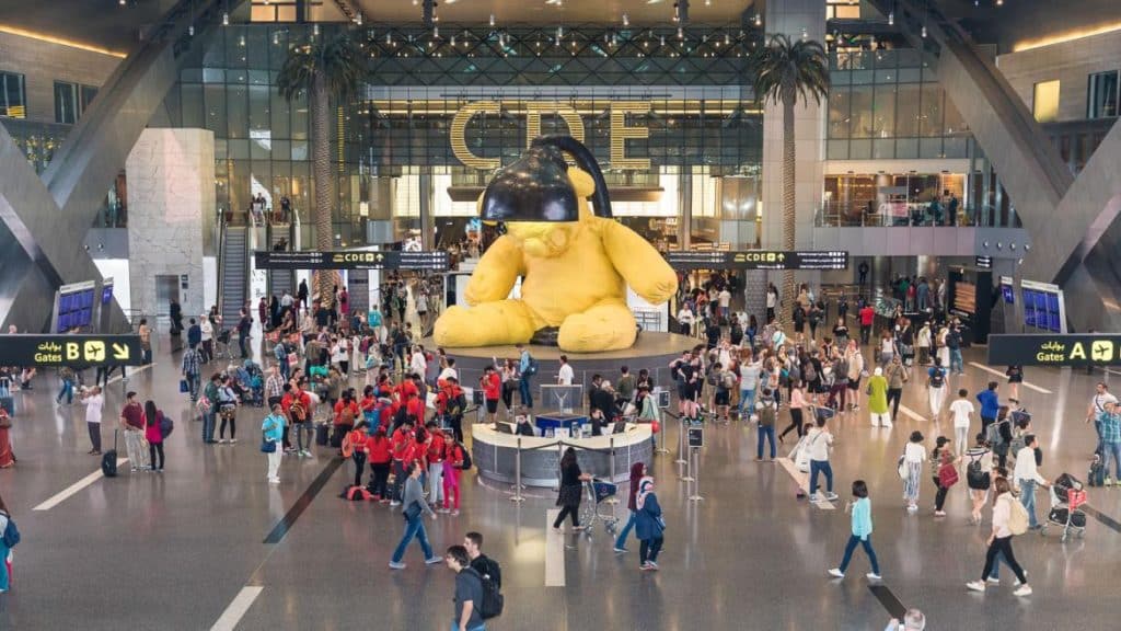 sala principal del aeropuerto doha