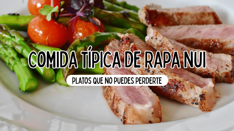 Gastronomía en Rapa Nui: en la imagen, un plato de atún a la plancha con espárragos y tomates