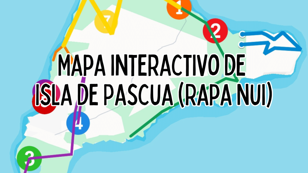 Mapa interactivo de Isla de Pascua (Rapa Nui)