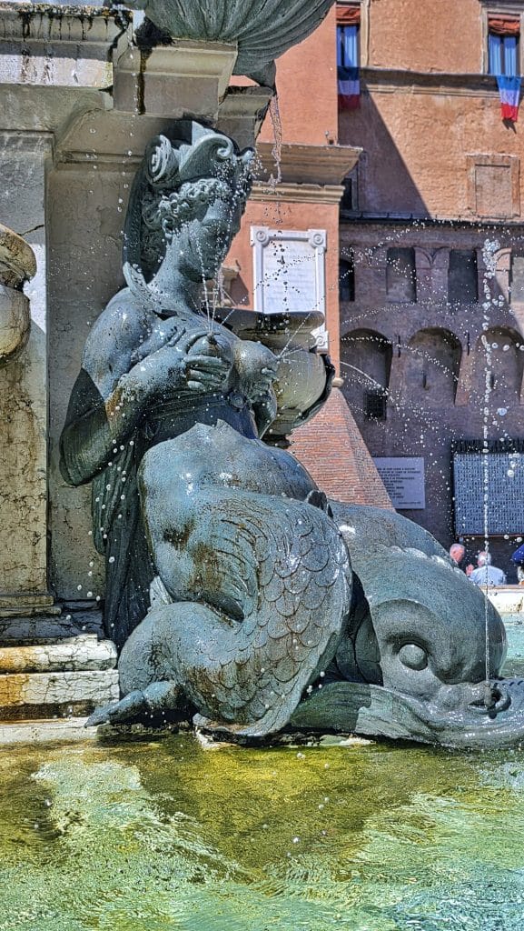 sirenas de la fuente de neptuno que son los 4 ríos conocidos de la época