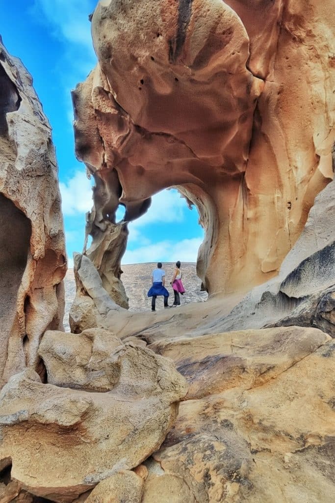 Domi y yo en el arco de las peñitas